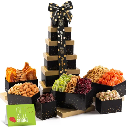 Vista 11 de NUT CRAVINGS - Cesta de regalo de frutas secas y nueces mixtas