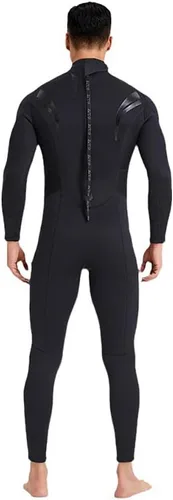 Vista 3 de ZCCO Traje de neopreno de 0.118 pulgadas (0.118 in) de cuerpo completo de manga larga con cremallera en la espalda, traje térmico para deportes