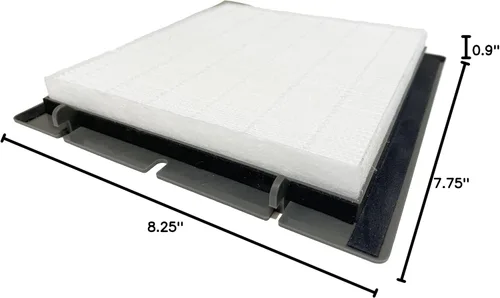 Vista 8 de Nispira Filtro de repuesto True HEPA compatible con Ivation 5 en 1 purificador de aire generador de ozono IVAOZAP04, paquete de 3