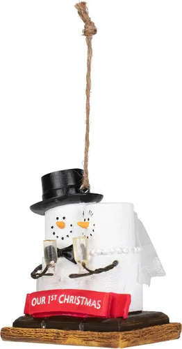 Vista 5 de Ganz S'Mores Adorno de nuestra primera Navidad, 3.4 pulgadas, multicolor
