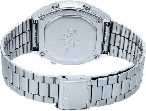 Vista 4 de Casio B640WDG-7DF Reloj unisex de cuarzo plateado de acero inoxidable