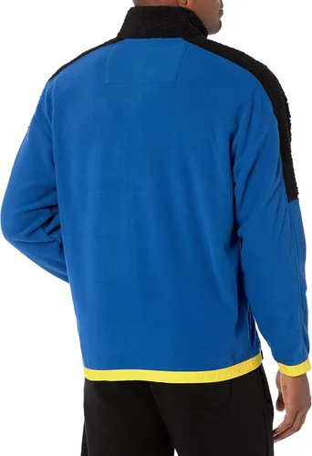 Vista 4 de Nautica Men's Competition Sustainably Crafted Quarter-Zip Mixed-Media Pullover
