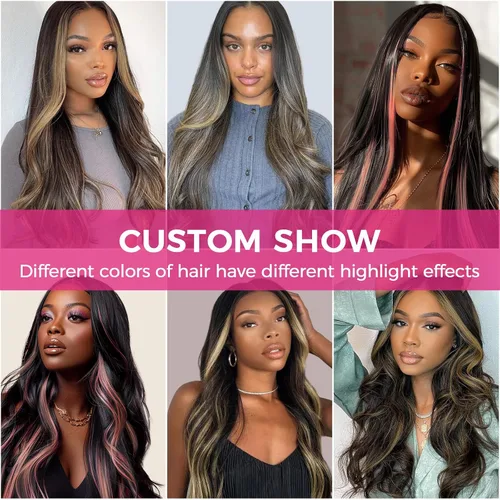 Vista 52 de Extensiones de cabello Lashey de 14 pulgadas; extensiones de cabello humano real lacio color negro azabache con trama adhesiva para mujeres, 20