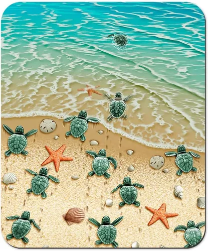 Vista 19 de Alfombrilla de mouse con diseño de avión volando sobre jardín, oficina/para juegos, 24 x 20 cm, alfombrilla antideslizante para escritorio, paisaje