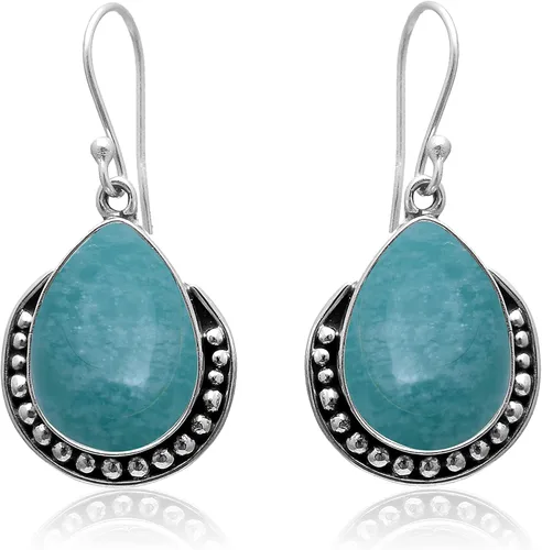 Vista 16 de Veracity Jewelry - Aretes de plata de ley con piedras preciosas para mujeres y niñas, regalo para su cumpleaños, aniversario, esposa, mamá, novia