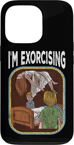 Vista 10 de Funda de nostalgia vintage de película de terror para iPhone 16
