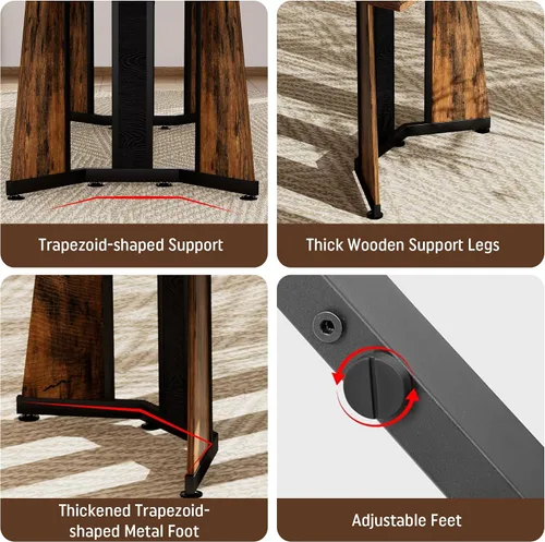 Vista 8 de Juego de mesa de comedor de 5 piezas con 4 sillas, mesa de comedor rectangular de madera de 71 pulgadas con sillas de comedor de terciopelo, tablero