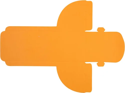 Vista 17 de Restaurantware Caja rectangular de plástico transparente Eclair, 100 unidades Naranja