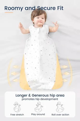 Vista 3 de TotAha Toddler Sleep Sack 2T-4T 0.5 TOG Wearable Blanket Sleeping Bag Safari de África