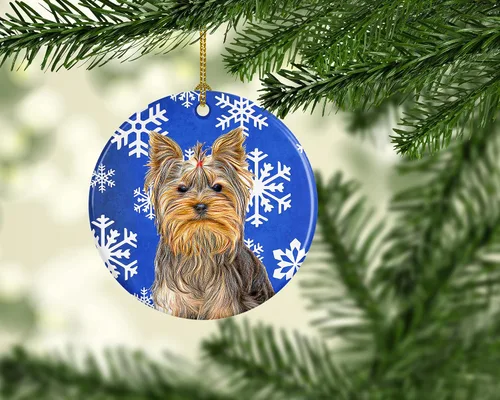 Vista 319 de Caroline's Treasures Cavalier Spaniel - Adorno de cerámica para colgar en el árbol de Navidad, para el hogar, Navidad, fiestas, regalo, 3 pulgadas