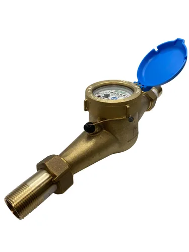 Vista 27 de DAE Medidor de agua caliente sin plomo MJ-75R NTEP, acoplamientos NPT de 3/4", salida de pulso, galón