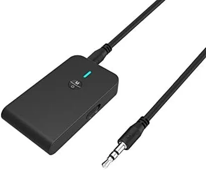 Vista 4 de Ziidoo Transmisor y receptor Bluetooth 5.0, adaptador Bluetooth inalámbrico 3 en 1, adaptador de audio Bluetooth de baja latencia para TV