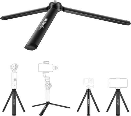 Vista 15 de NEEWER Versión de entrada Mini trípode para cámara, 360° pequeño soporte de escritorio portátil para DSLR, webcam, teléfono celular, soporte