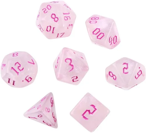 Vista 8 de Juego de 7 dados poliédricos DND de resina, juego de mesa de escritorio, juego de mesa para juegos de rol, mazmorras y dragones, país de las Verde