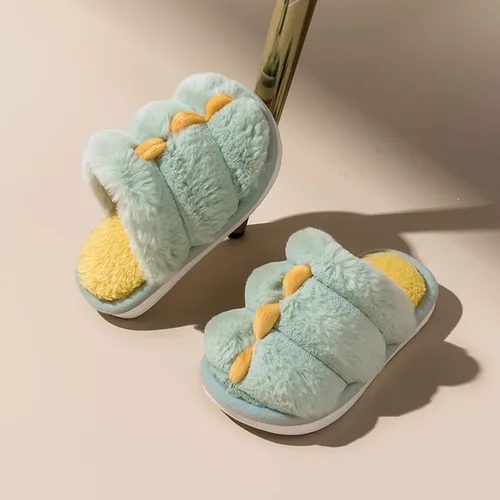Vista 2 de Kids Tots Fashion Autumn and Winter Cute Boys and Girls Slippers Flat Bottom Kids Slippers for Girls Size 9
