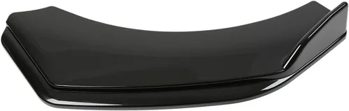 Vista 7 de Alerón divisor de labio de parachoques delantero + varillas de puntal de poliuretano negro brillante + rojo compatible con Do-dge Challenger SRT SXT