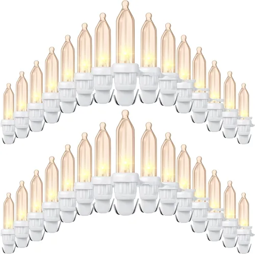 Vista 10 de Remagr 240 bombillas LED de repuesto para Navidad, mini bombilla LED de gran angular para árbol de Navidad, cadena de luz para exteriores, repuesto