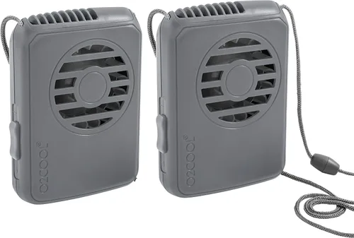 Vista 11 de O2COOL Ventilador de Collar Deluxe, Funciona con Pilas, para Enfriamiento Personal con Correa Ajustable (Negro)