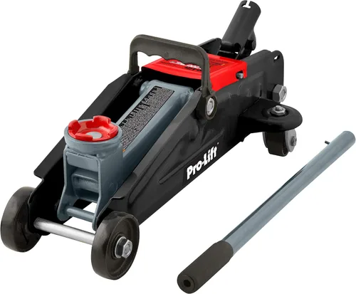 Vista 3 de Pro-Lift f-2315PE. Gato de carretilla hidráulico gris para autos con estuche moldeado por soplado (Capacidad 3000 lb)