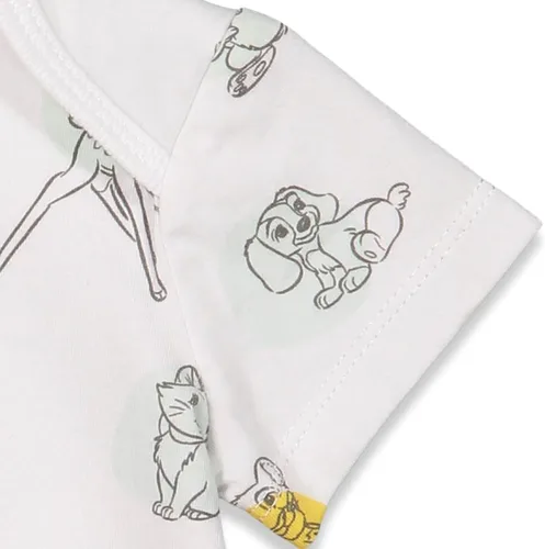 Vista 6 de Disney Body unisex de algodón elástico orgánico de manga corta para bebé (paquete de 3)