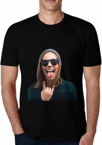 Camiseta personalizada con caras para hombres, camisetas divertidas personalizadas para novio, camiseta personalizada, gran regalo