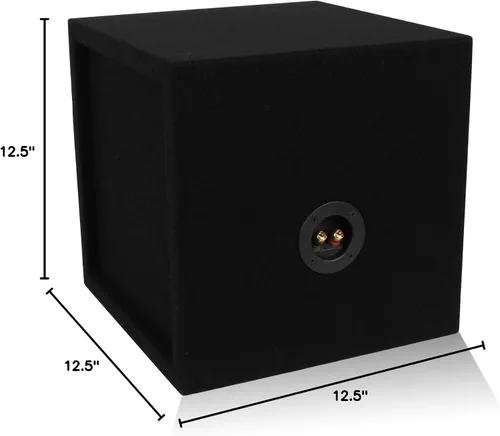 Vista 4 de BELVA MDFS10 Caja de subwoofer alfombrada de MDF de 10 pulgadas sellada de 3/4 pulgadas (0.77 pies cúbicos)