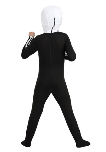 Vista 2 de Disfraz de Esqueleto Karate Kid para Niños Pequeños Multicolor