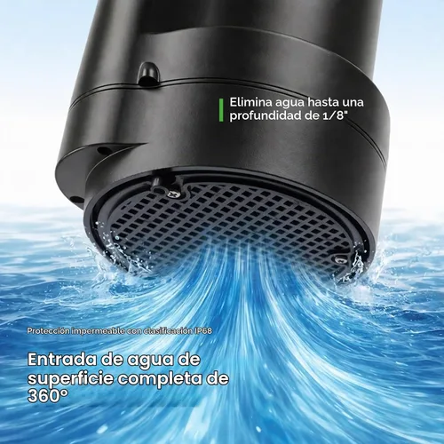 Vista 5 de Bomba de sumidero sumergible de 1/4 HP 1800 GPH Bomba de agua portátil