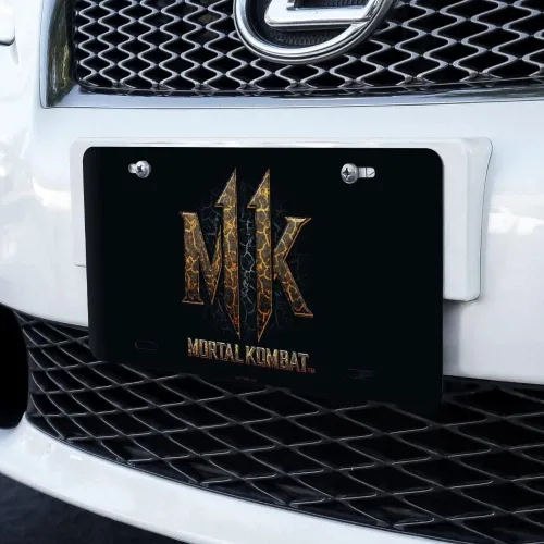 Vista 2 de GRAPHICS & MORE Placa de matrícula de metal con logotipo de lava 11 de Mortal Kombat