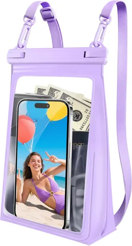 Vista 9 de Funda impermeable grande para teléfono, funda impermeable universal para iPhone 14 Plus 13 Pro Max 12 11 Samsung S23 S22 hasta 7.2 pulgadas, IPX8 a