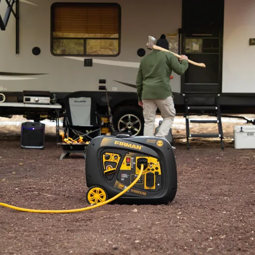 Vista 4 de FIRMAN Generador portátil inversor, motor de 171 cc con arranque eléctrico, generador de energía de 3300 W con tiempo de funcionamiento de 9 horas