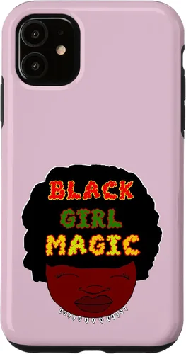 Vista 8 de Funda mágica para iPhone 12 mini niña negra