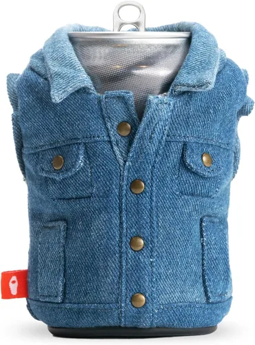 Vista 9 de Puffin The Denim Shirt - Enfriador de latas aislado, 12 y 16 onzas