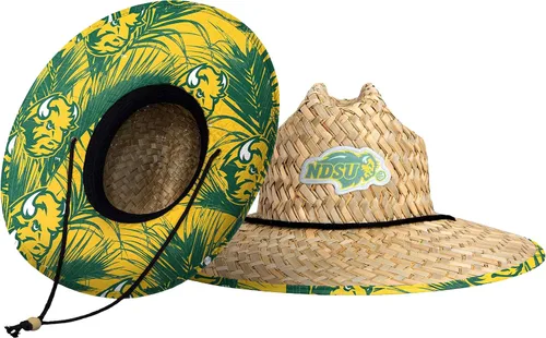 Vista 59 de FOCO - Sombrero de paja con logotipo de equipo universitario de NCAA y estampado floral para hombre