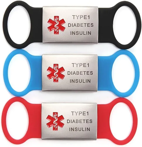 Vista 5 de Etiqueta de identificación médica personalizada de acero inoxidable para banda de reloj - Etiqueta de identificación deportiva - Grabado gratuito