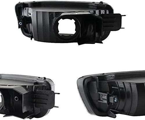 Vista 5 de AKKON - Para faros delanteros negros 01-04 Toyota Tacoma Pickup Truck Faros delanteros + Luces de señal de esquina Juego de 4 piezas