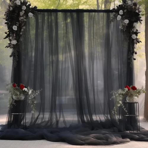 Vista 27 de Cortinas de fondo de tul azul de 10x10 para fiestas, cortina de fondo transparente para fotos de boda, cortinas para baby shower, fotografía, fiesta