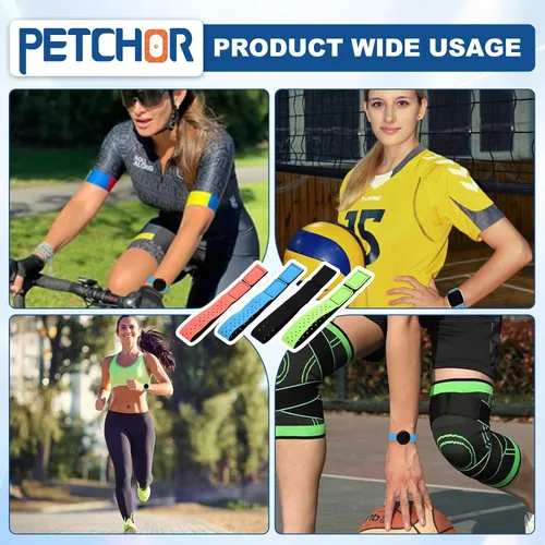 Vista 7 de 4 correas de repuesto para monitor de frecuencia cardíaca, correas suaves ajustables compatibles con OTF, Orange Theory Fitness, sensor