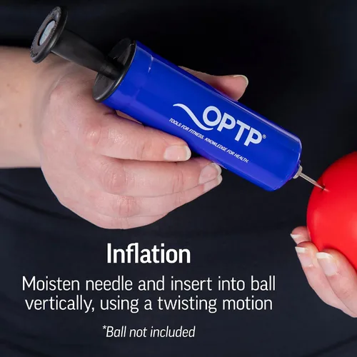 Vista 3 de OPTP Bomba de inflado de aguja: bomba de bola de ejercicio con aguja, 4 pulgadas de largo For small to medium-sized exercise & massage balls