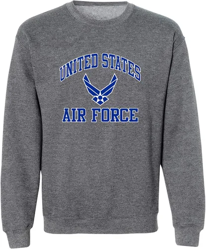Vista 8 de zerogravitee Air Force Wings Sudadera con cuello redondo y estampado azul/blanco Azul marino
