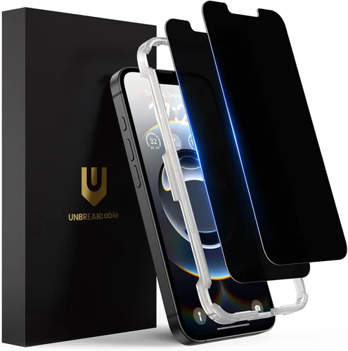 Vista 9 de UNBREAKcable Paquete de 2 protectores de pantalla de privacidad para iPhone 11 Pro Max/Xs Max, vidrio templado inastillable