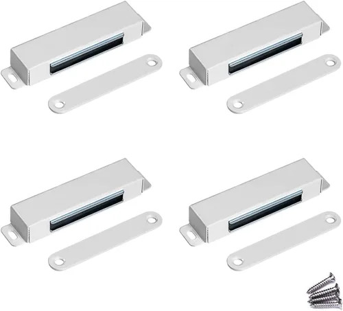 Vista 15 de WOOCH Pestillo magnético para puerta, 50 libras, de acero inoxidable de alta resistencia para cocina, baño, armario, armario, armario, puerta, cajón