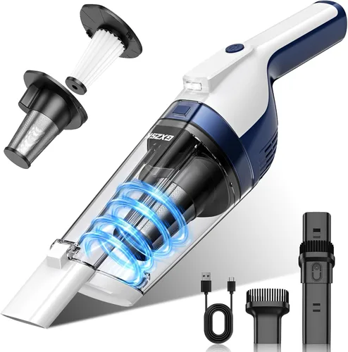 Vista 12 de Gxzsk Handheld Vacuum Cordless, Rechargeable Car Vacuum, Hand Vacuum