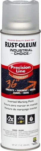 Vista 19 de Rust-Oleum 203035-12PK Pintura en aerosol invertida industrial a base de agua, 17 onzas, naranja alerta APWA, paquete de 12 unidades APWA Alerta