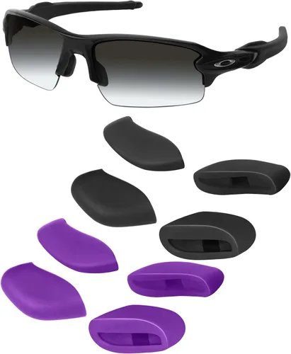 Vista 22 de Mryok Almohadillas de nariz de repuesto para Oakley Flak Draft/Flak 2.0/Flak 2.0 XL/Flak Jacket XLJ Sunglass - Opt Negro y Negro