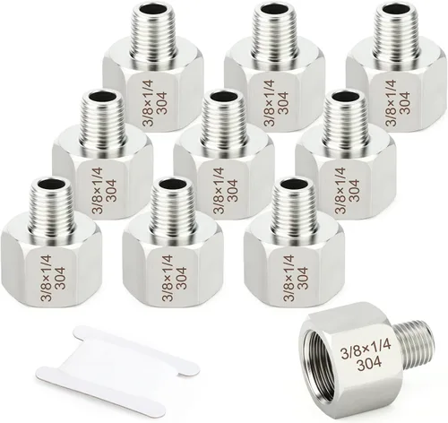 Vista 10 de TAISHER 1 pieza de 25 mm NPT macho x 50 mm NPT hembra, adaptador reductor, pieza de tubería de acero inoxidable 304