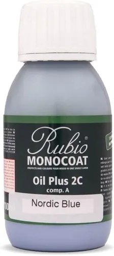 Vista 19 de Rubio Monocoat Muestra de Tinte y Acabado para Madera - Niebla 5% Aceite Plus Parte A Aceite de linaza para madera de secado rápido y ecológico