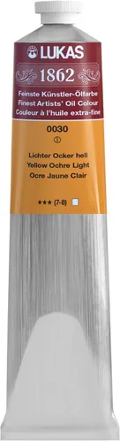 Vista 22 de Lukas 1862 Pintura al Óleo para Artistas Profesionales - Colores Tierra Amarillentos, 37 mL - Juego de 4 - Destacada Resistencia a la Luz, Sin