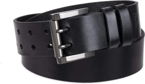 Vista 2 de Levi's Cinturón de mezclilla casual para hombre con hebilla de doble punta