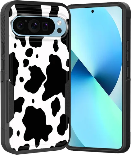 Vista 85 de Funda para Pixel 6A, Híbrida de Doble Capa de Servicio Pesado Resistente a Prueba de Golpes PC Duro + Funda Protectora de Silicona Suave para Google
